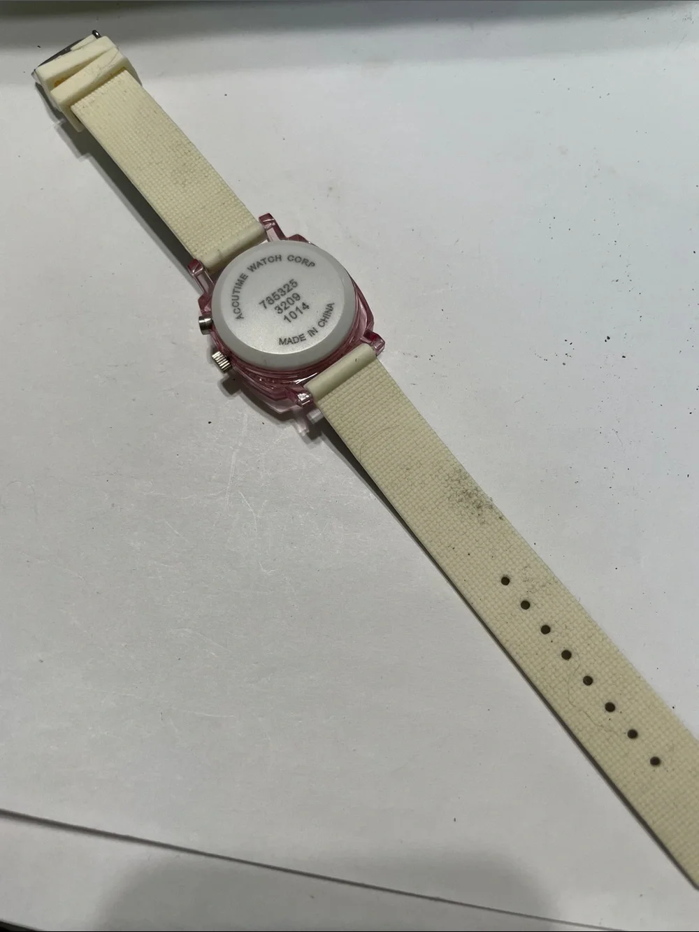 Pink Crystal Accent Womens Watch with Zebra Print Strap.  Needs Battery.